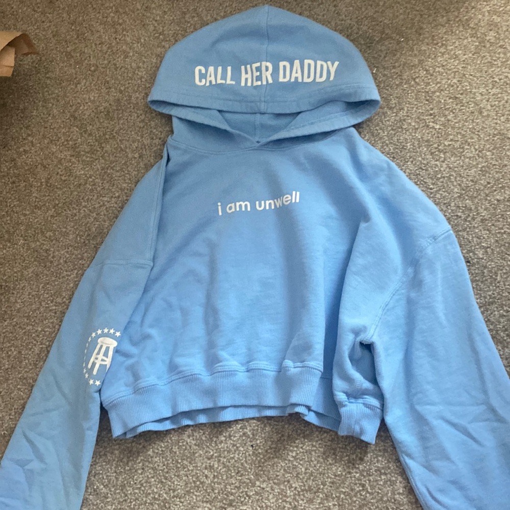 Call her daddy barstool cropped hoodie